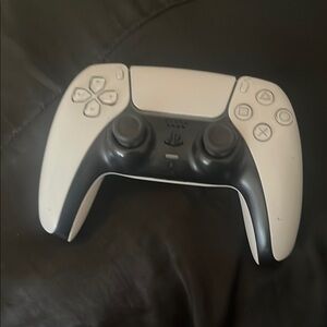 White and Black Wireless Controller